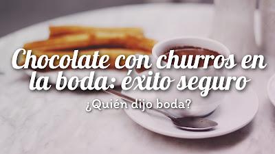 Chocolate con churros: éxito seguro en la boda Chocolate con churros: éxito seguro en la boda