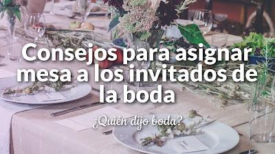 Consejos para asignar mesa a los invitados de la boda Consejos para asignar mesa a los invitados de la boda