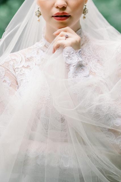 Novia con velo