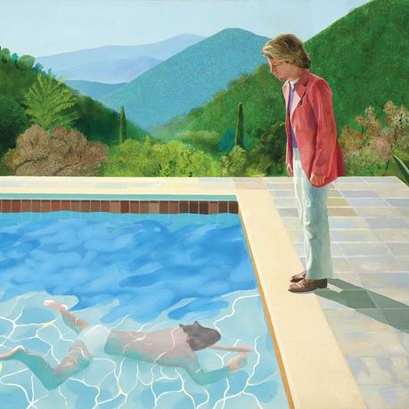 David Hockney, la vida a todo color Portrait of an Artist Pool with Two Figures 1972 acrílico sobre lienzo