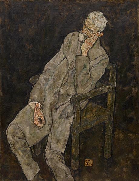 Egon Schiele, últimos cuatro años Retrato de hombre mayor