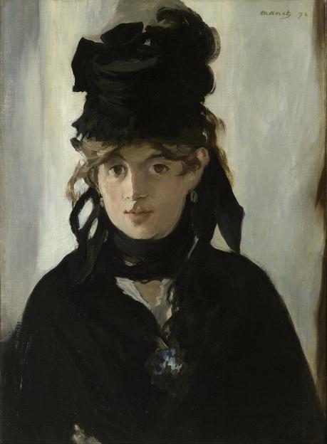 Berthe Morisot, Tardes en el jardín Edouard Manet Berthe Morisot con un ramo de violetas