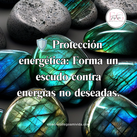 ✨ ¿Buscas protección y transformación? La labradorita es tu piedra.🌌