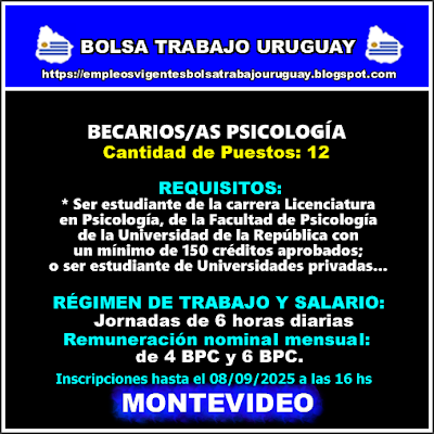 BECARIOS-AS PSICOLOGÍA BECARIOS-AS PSICOLOGÍA