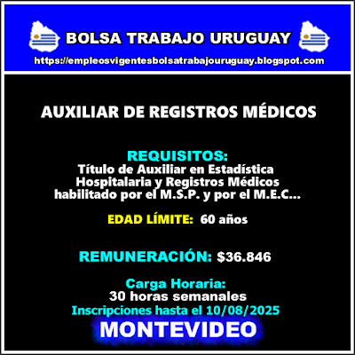 AUXILIAR DE REGISTROS MÉDICOS AUXILIAR DE REGISTROS MÉDICOS