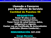 Llamado Concurso para Auxiliares Servicio