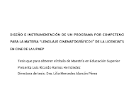 Tesis enseñanza cine Luis Ricardo Ramos Hernández