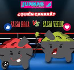 Salsa verde contra salsa roja Salsa verde contra salsa roja