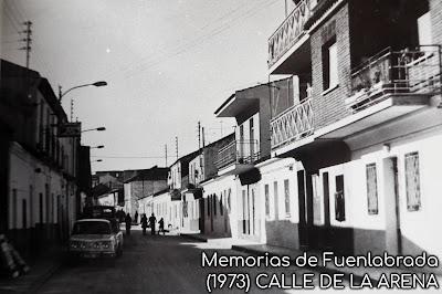 Calle de la Arena en 1973 Calle de la Arena en 1973