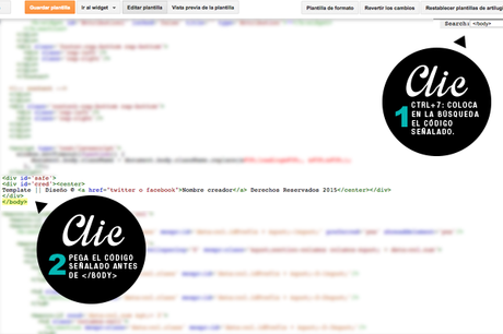 Tutorial: Créditos en el footer del blog