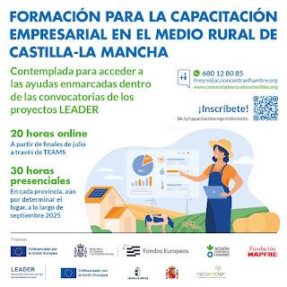 Formación para la capacitación empresarial en el medio rural de Castilla La Mancha