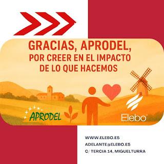 Nos hacemos eco del agradecimiento de la Asociación Elebo al apoyo de APRODEL