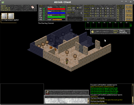 Atrinik, un videojuego de rol multijugador masivo en línea de código abierto.