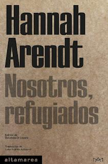 Descripción del libro Nosotros, refugiados de Hannah Arendt.