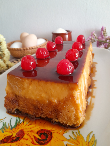 Pudding de nata y bizcocho Pudding de nata y bizcocho