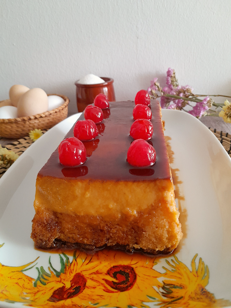 Pudding de nata y bizcocho Pudding de nata y bizcocho