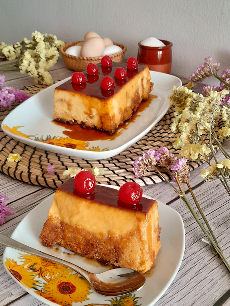 Pudding de nata y bizcocho Pudding de nata y bizcocho