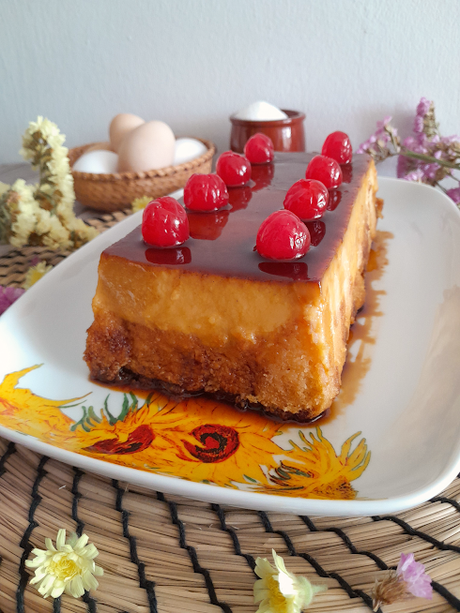 Pudding de nata y bizcocho Pudding de nata y bizcocho