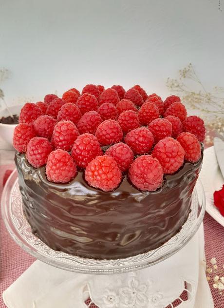 Tarta de Chocolate con Frambuesas - Raspberry Chocolate Cake