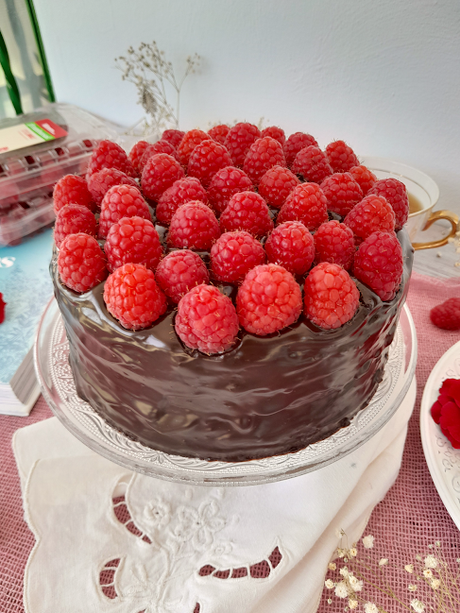 Tarta de Chocolate con Frambuesas - Raspberry Chocolate Cake