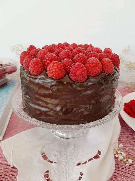 Tarta de Chocolate con Frambuesas - Raspberry Chocolate Cake
