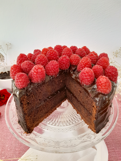 Tarta de Chocolate con Frambuesas - Raspberry Chocolate Cake