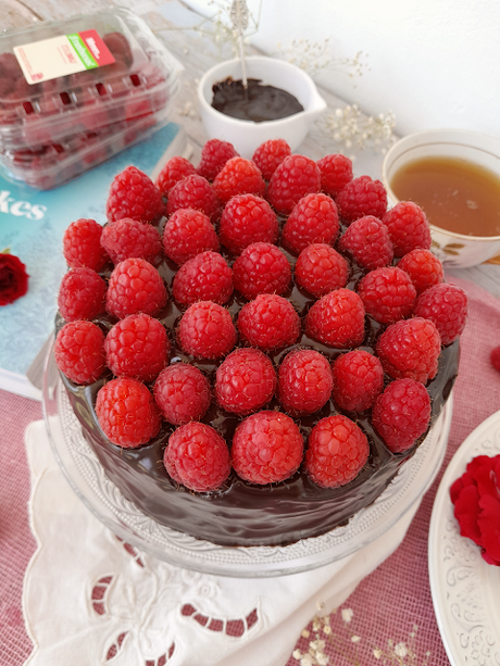 Tarta de Chocolate con Frambuesas - Raspberry Chocolate Cake