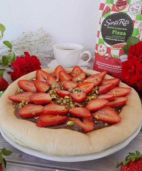 Pizza dolce Fresas con Chocolate Pizza dolce Fresas con Chocolate