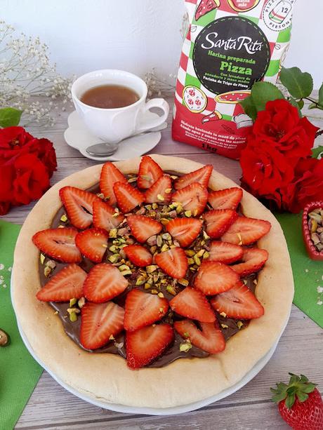 Pizza dolce Fresas con Chocolate Pizza dolce Fresas con Chocolate
