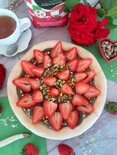 Pizza dolce Fresas con Chocolate