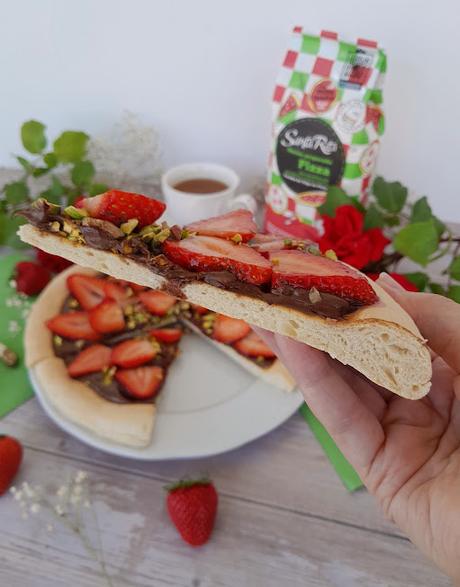 Pizza dolce Fresas con Chocolate
