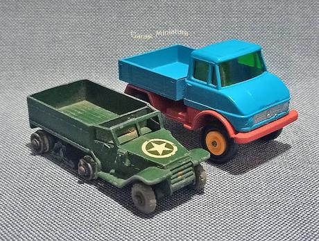 M3 Halftrack y UNIMOG pieza #49 de Matchbox