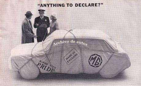 Publicidad del MG Sports Sedan del año 1964