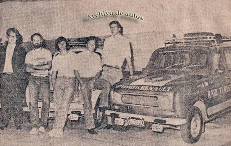 Renault 4S en un raid por la Patagonia