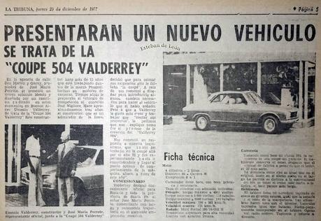 Coupé 504 Valderrey del año 1977 Coupé 504 Valderrey del año 1977