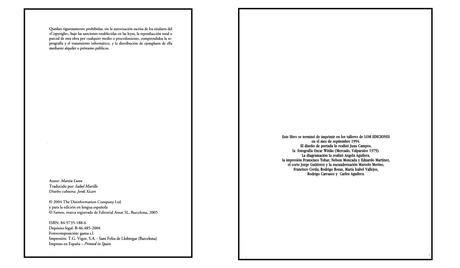 El origen de nuestra actual página de créditos de los libros El origen de nuestra actual página de créditos de los libros