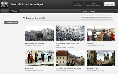 Mis videos en Youtube