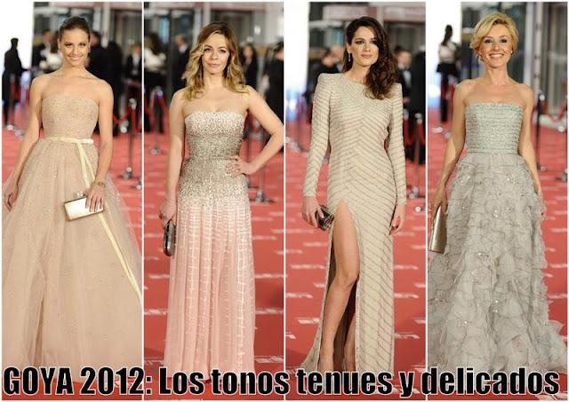 La moda en los Premios Goya 2012