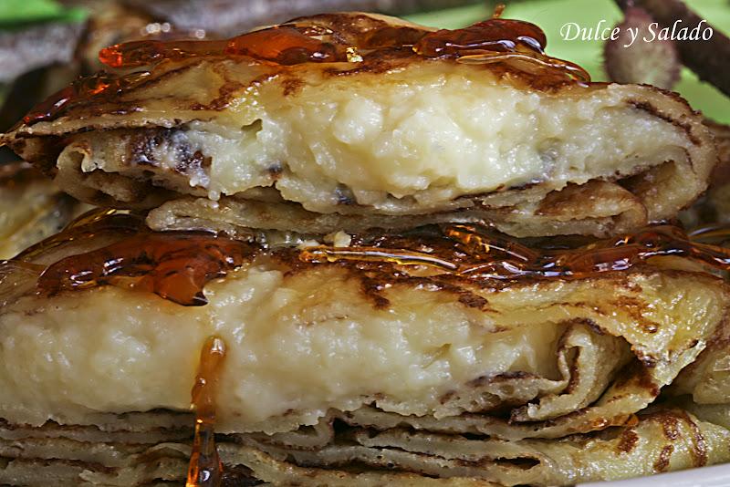 FRIXUELOS (CREPS) RELLENOS DE CREMA PASTELERA