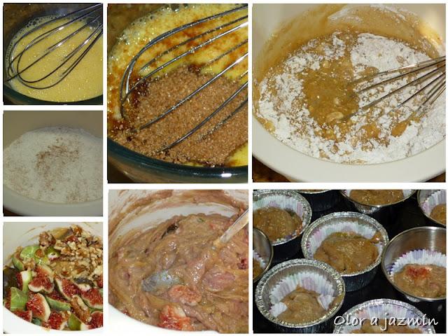 Muffins de higos y nueces