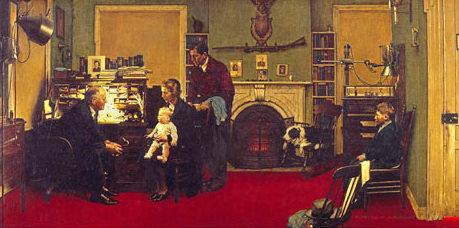 ¿Pongo un perro en la sala de espera?