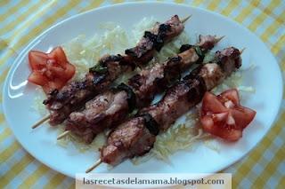 Receta de Brochetas de pollo