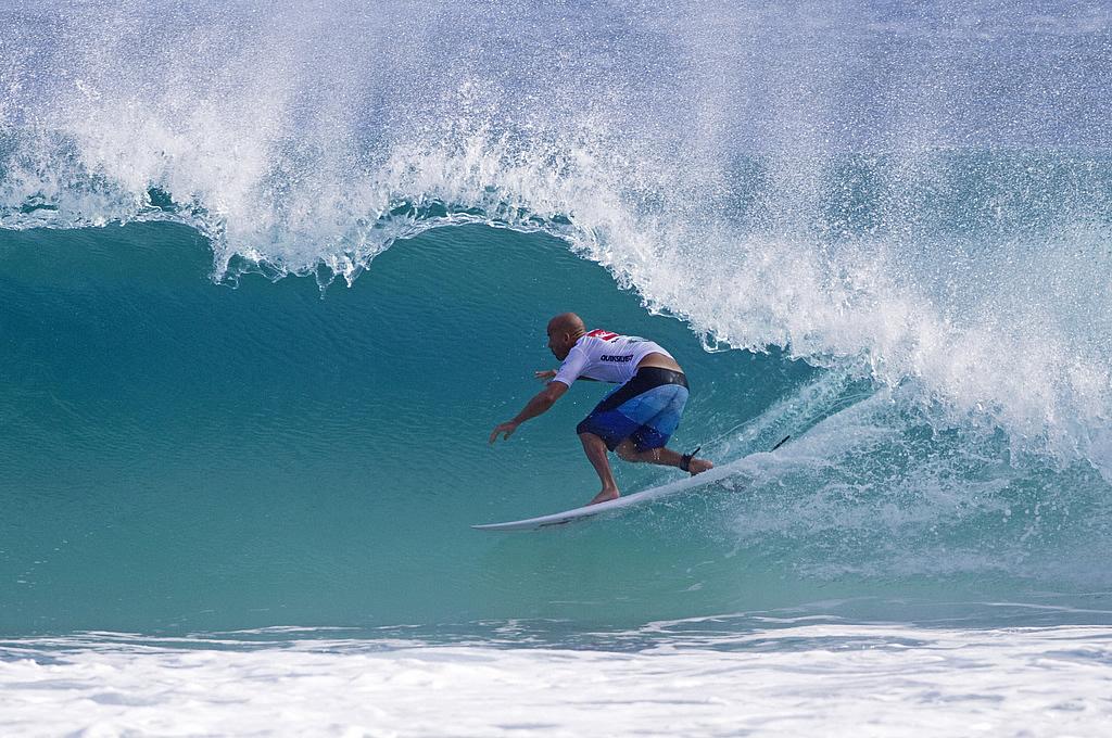 Kelly Slater con la mirada en el Quiksilver Pro Gold Coast 2012