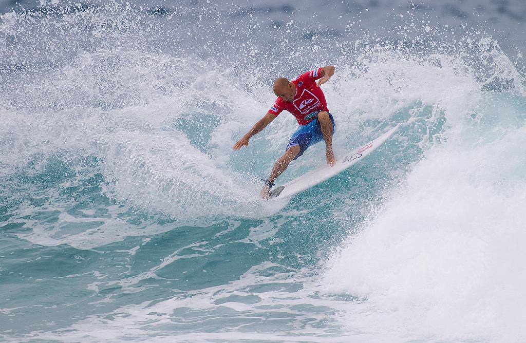 Kelly Slater con la mirada en el Quiksilver Pro Gold Coast 2012