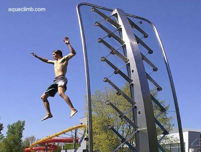 Escalador para la piscina.