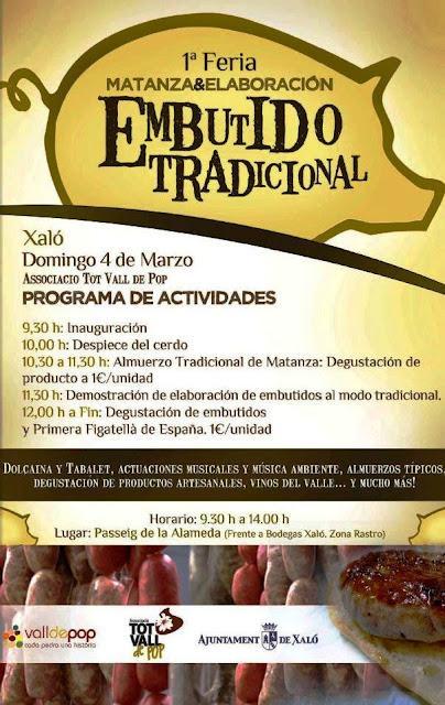 Vall de Pop. V Mostra Gastronòmica de Benissa y I Feria del Embutido Tradicional en Xaló