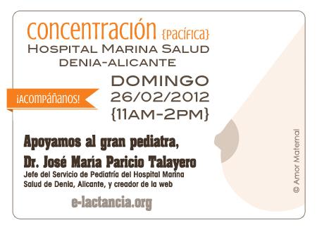 El Dr. Paricio, padre de e-lactancia necesita nuestro apoyo. Actualización y poster imprimible