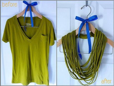 DIY: ¡Un collar hecho con camiseta!