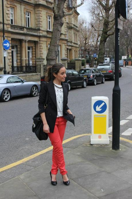 *A Princes Shirt and a Coral Pants*