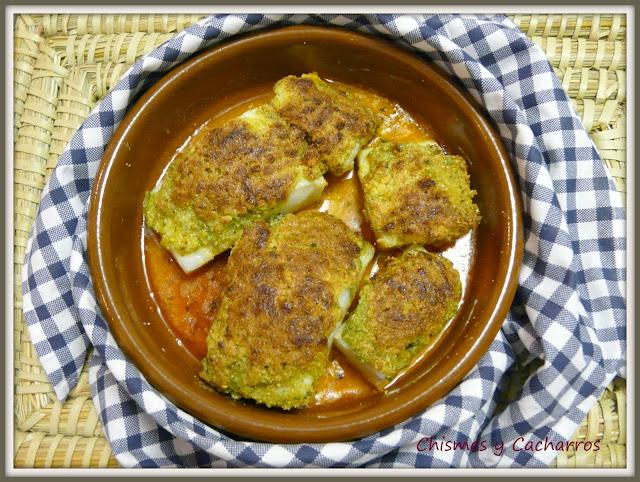 Bacalao con costra de piñones y avellanas y Concurso